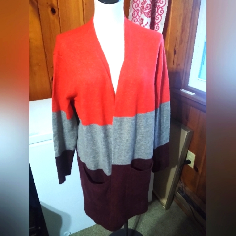 Large multi color sweater
